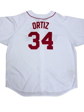 DAVID ORTIZ Boston Red Sox Jersey Vintage Y2K MLB Baseball Shirt Mens 4XL